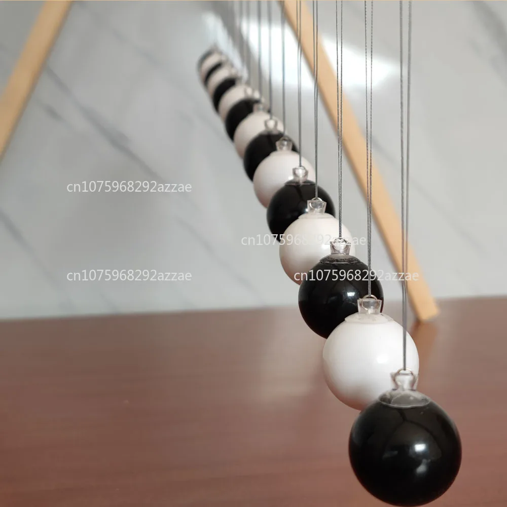 

15 Ball Colorful Snake-Shaped Pendulum Toy Interactive Crystal Hanging Ball