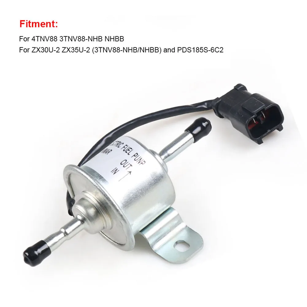 12v-電子燃料ポンプ-zx30u-2-および-zx35u-2-ミニ掘削機用-pds185s-6c2-スクリューコンプレッサー用-エンジン-4tnv88-用