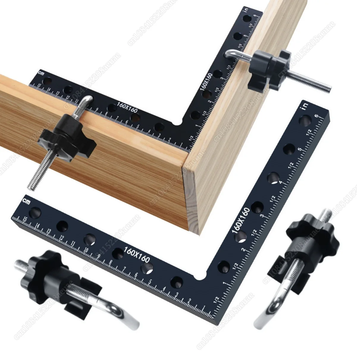 90 Degrees L-Shaped Auxiliary Fixture Splicing Board Positioning Panel Fixed Clip Carpenter's Square Ruler Woodworking Tool