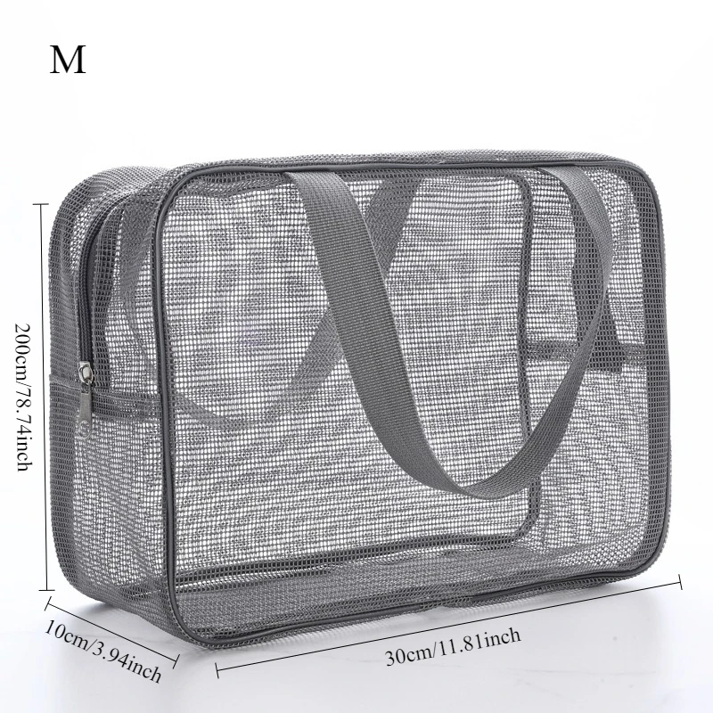 Neue Bade Tasche Mesh Dusche Kulturbeutel Reise Make-Up Lagerung Halter Tragbare Bade Tasche Mesh Dusche Kulturbeutel Tragbare – Detail 11