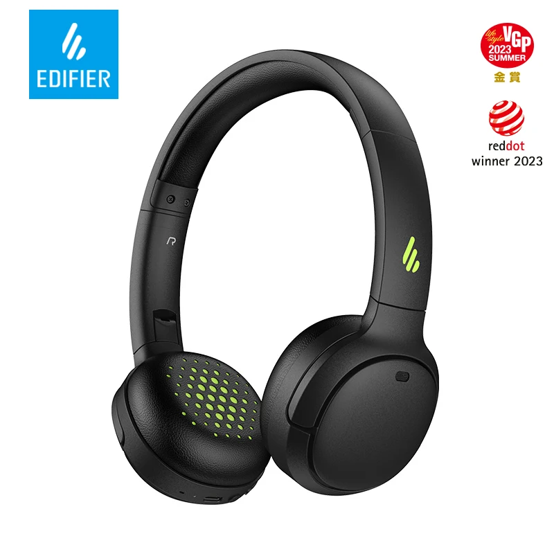 Edifier WH500 Wireless Bluetooth Headphones On-Ear Headset Lightweight Foldable Dual Connection 30H Battery Life