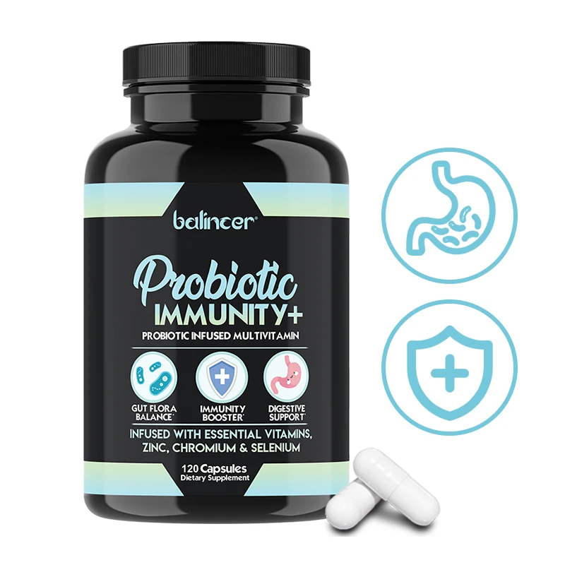 

Balincer Probiotic Supplement - with Multivitamins & Minerals, Male and Female Probiotics - Vegetarian Capsules, Non GMO