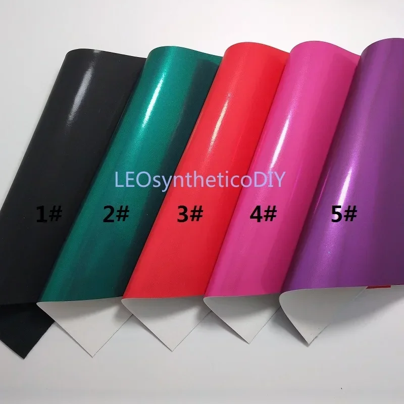 1PC 21X29CM Synthetic Letaher, Cuero Sintetico Iridescent Leather For Making Bows Accessories LEOsyntheticoDIY T190