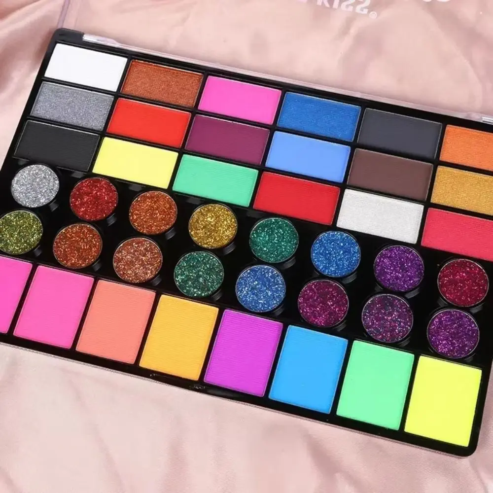 Kit di pittura per il viso corpo multicolore di bellezza Trucco Pittura per body art impermeabile Pagliaccio Tavolozza per pittura per il viso facile da pulire Cosplay