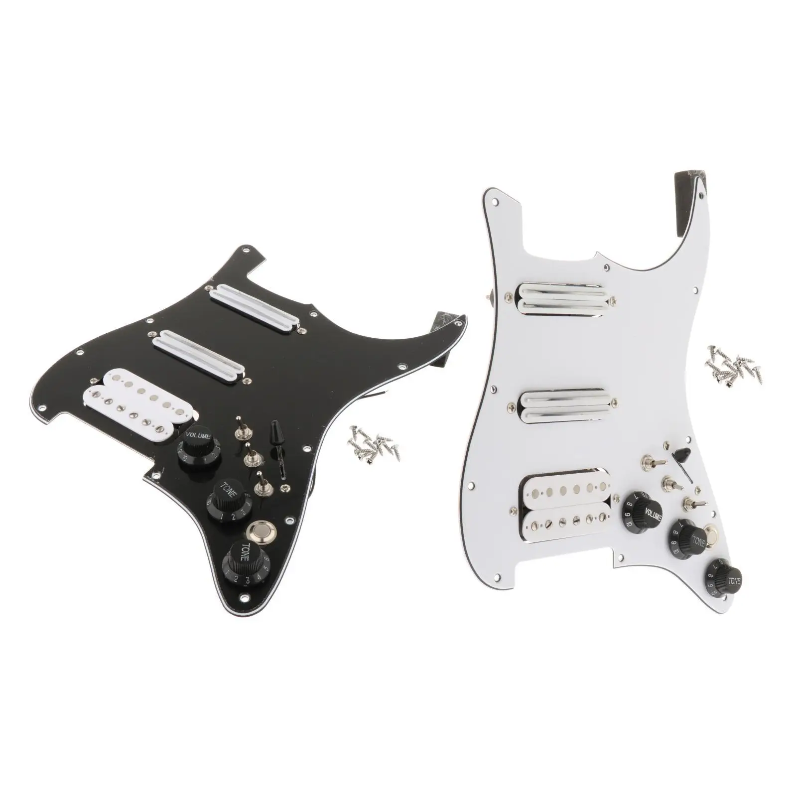Prewired SSH Pickup Set Loaded Pickguard 11 Hole Electric Guitar Backplate ABS Electronic Components Single Coil Humbucker view 3