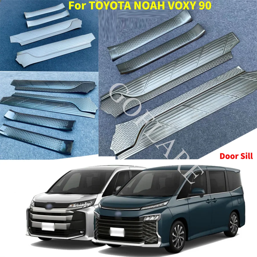 

Car Accessories For Toyota NOAH VOXY 90 2022 Door Sill Scuff Plate Sill Welcome Pedal Entry Guard Cover threshold Stying Trim