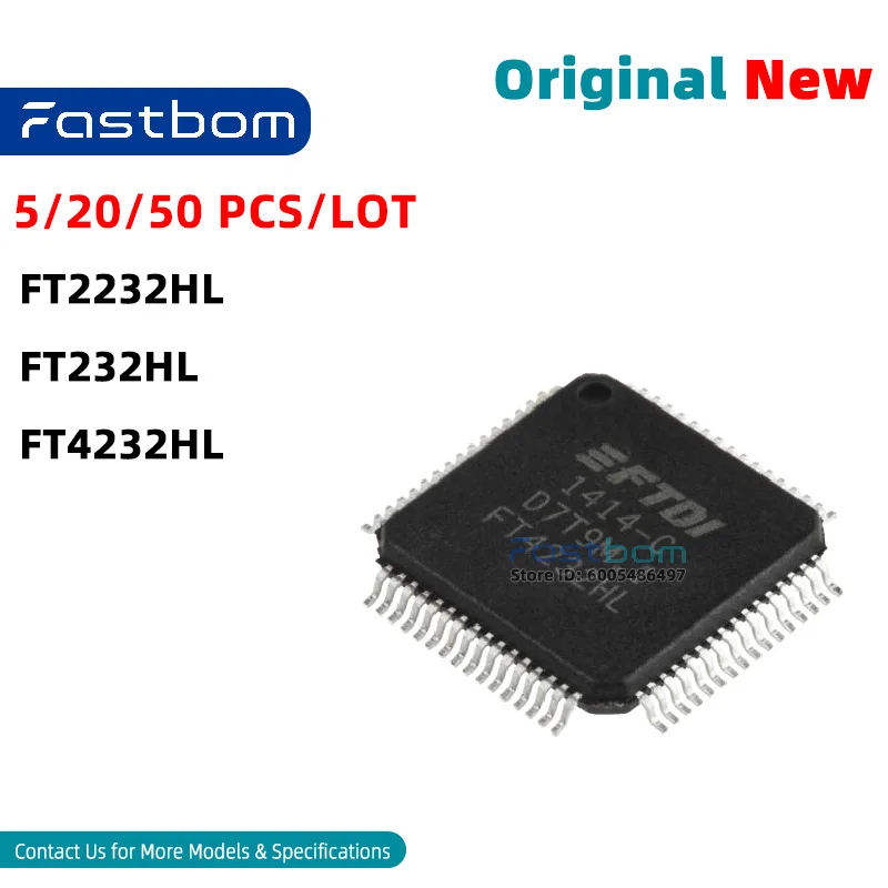 FT4232HL FT2232HL FT232HL LQFP-64 USB to UART/FIFO Interface New Original