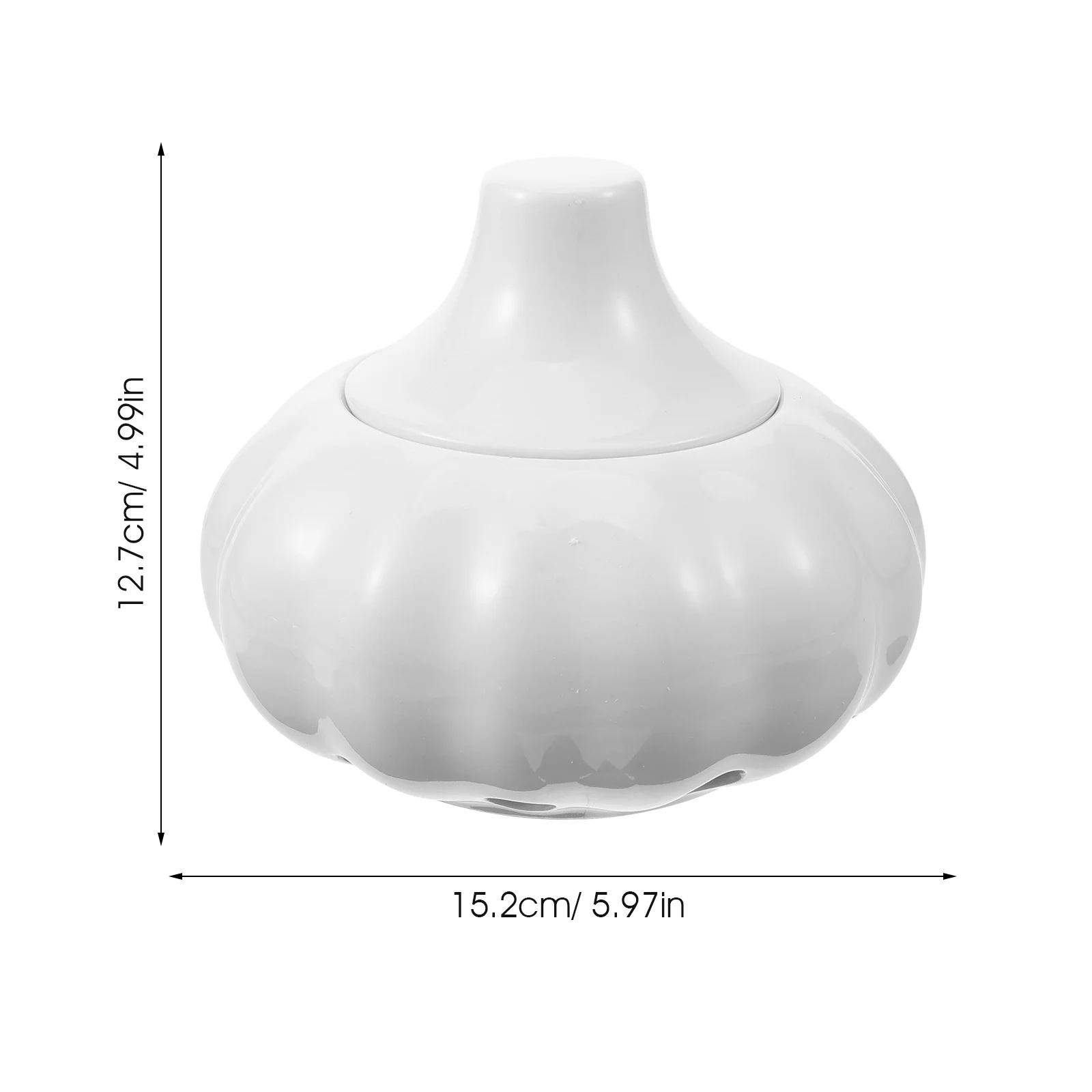 Ceramiczny pojemnik na czosnek z ażurową pokrywką, pojemnik do przechowywania czosnku, słoik kuchenny na imbir, artykuły gospodarstwa domowego.