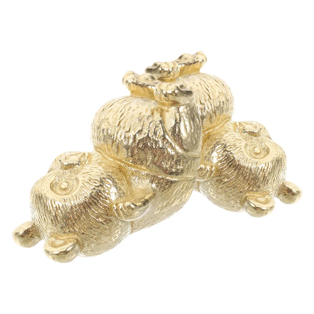 

2 PCS Dresser Door Handle Decorations Brass Drawer Knobs Closet Cabinet Golden Cupboard Handles