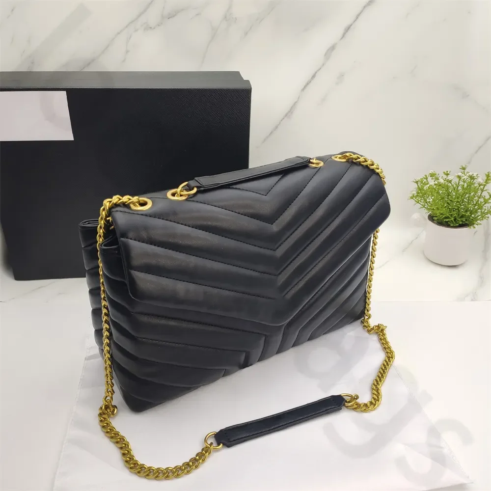 

Роскошная сумка через плечо с цепочкой и ремнем, высококачественная винтажная сумка из воловьей кожи, женские сумки через плечо YB