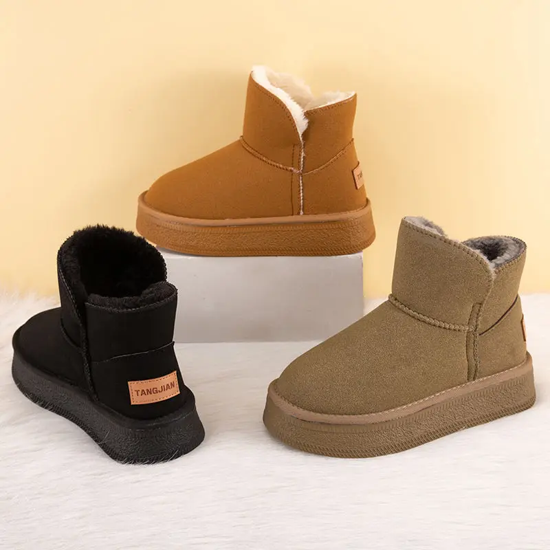 

Women's Snow Boots High Platform Ankle Booties Chunky Ladies Shoes Suede Spring Autumn on Promotion New Rock Padded Fashion 2024