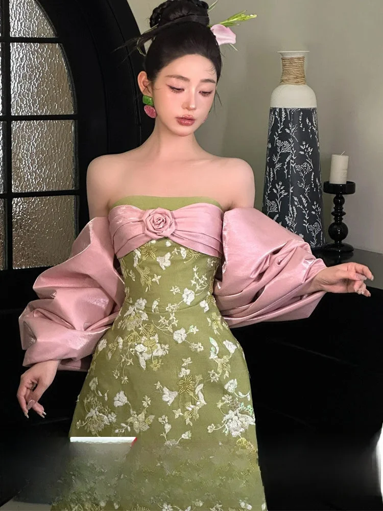 

Новое китайское свадебное платье для женщин, вечернее платье для невесты, длинное вечернее платье для помолвки, винтажное ретро-платье