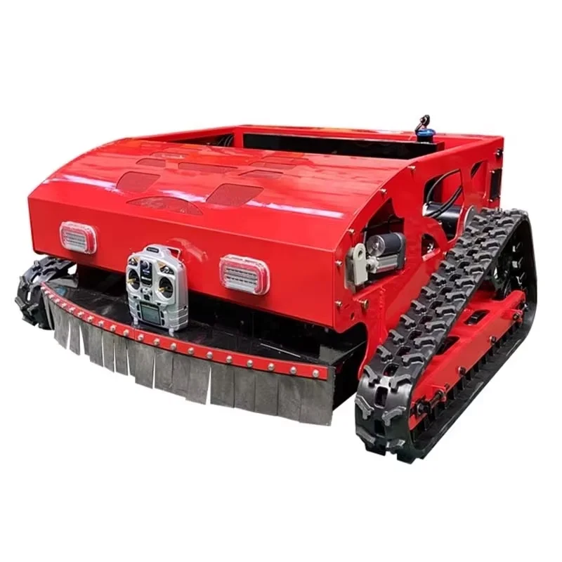 Robot tondeuse à gazon télécommandée 1000m, 16hp, Machine de découpe d'herbe à essence pour Robot de tonte agricole