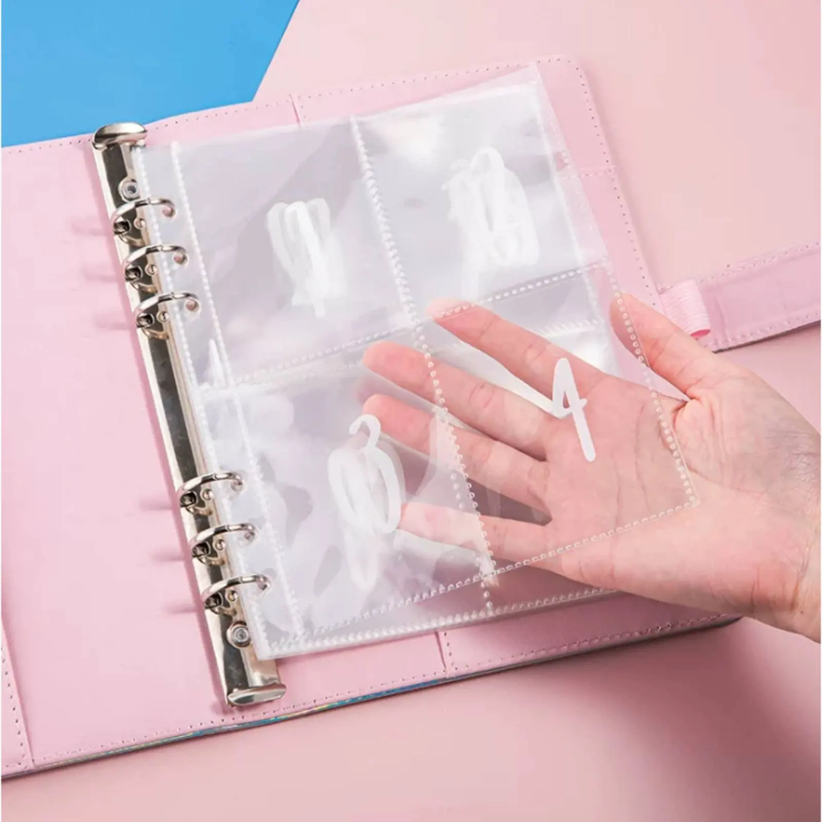 

100 Envelope Saving Binder Reusable Trackers 100 Envelope Saving Book Currency Stuffing Binder Snap Buckle