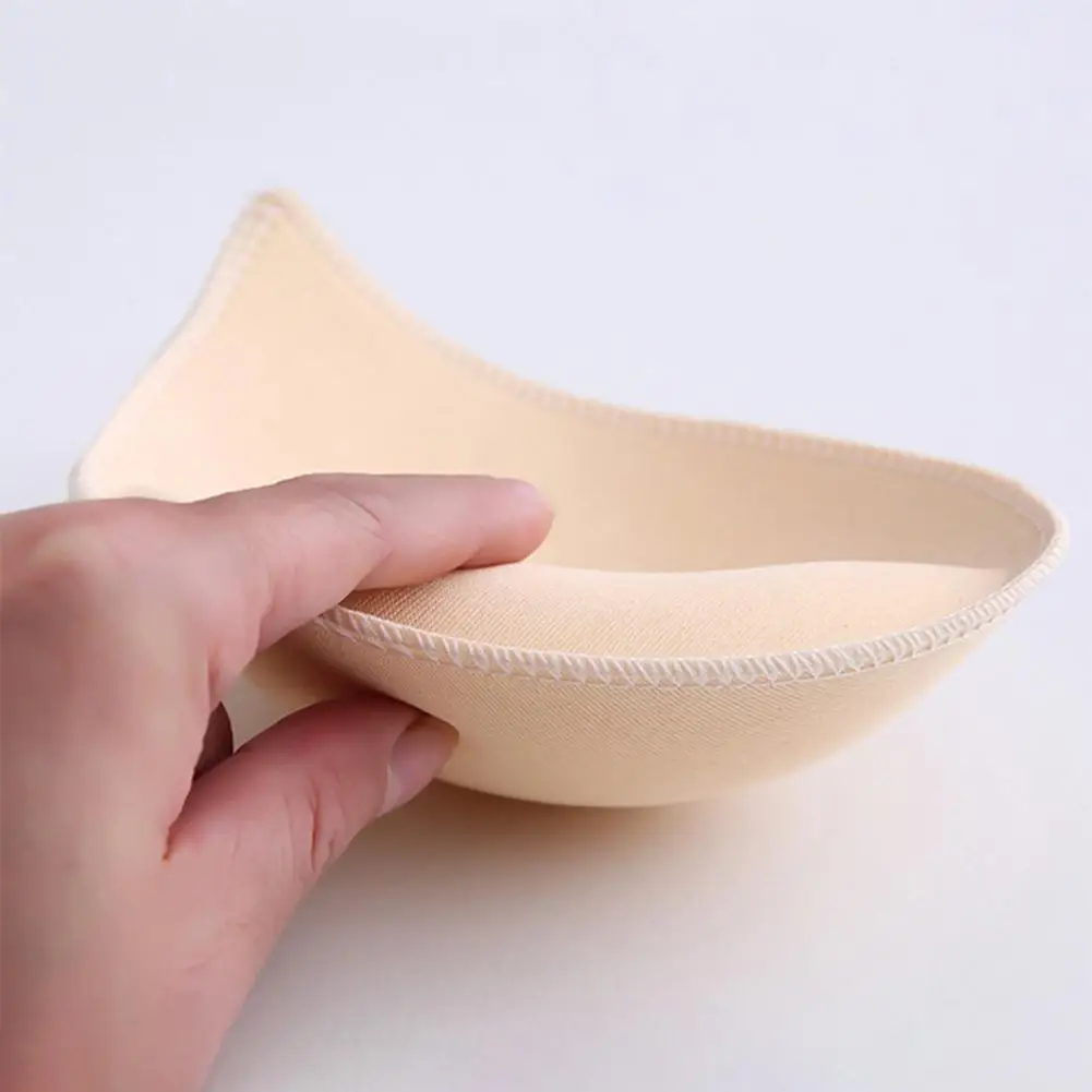 Moisture-wicking Bra Inserts Removable Tear Drop Bra Pad Inserts Push Up Breast Enhancer Cups Soft Silicone Bra for Sports