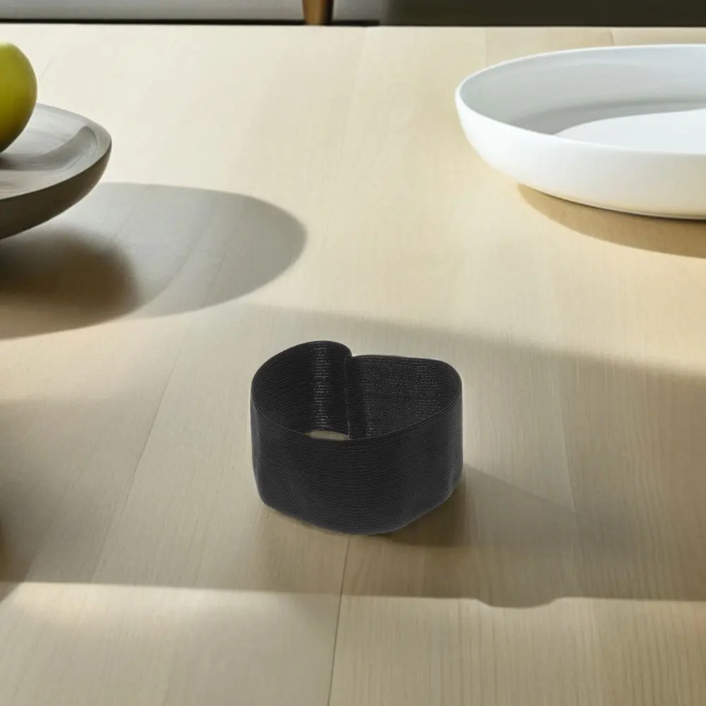 8 قطعة شارة الحداد المرنة السوداء قابل للتعديل الذراع الفرقة لحفل الموت الجنازة ذكرى العصابات الذراع الرياضية كرة القدم السوداء #2