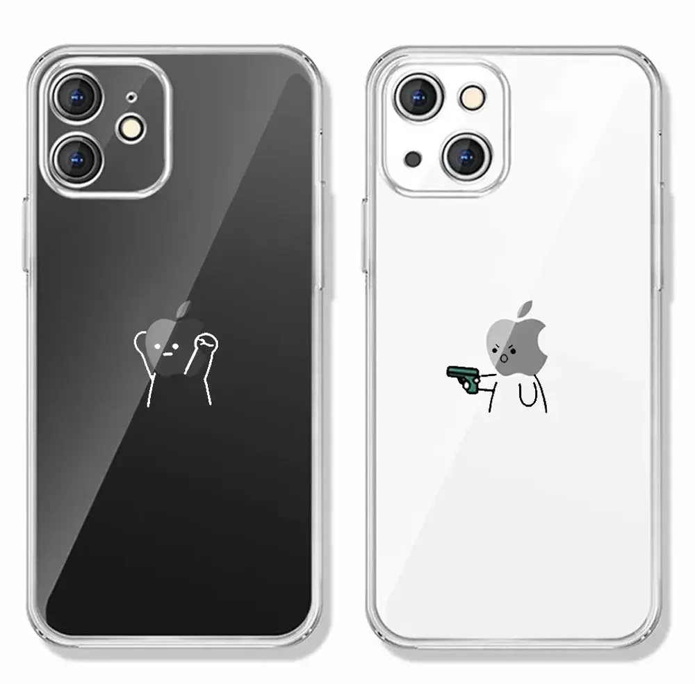 Fundas de teléfono de pareja de cerillas simples para hombres, fundas emparejadas para IPhone 16, 15, 13, 14, 12, 11 Pro Max, Mini, XS, XR, SE2, 7, 8, 14 Plus