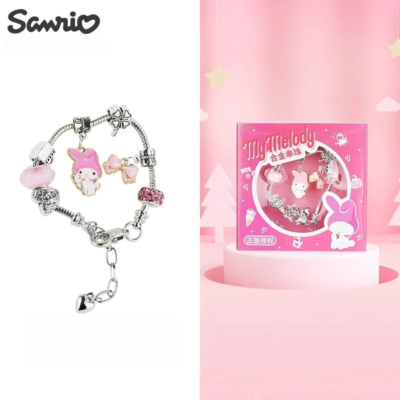 1 Stück Cinnamoroll Melody Kuromi Kawaii Süße Cartoon Anime Damen Trendige Perlenkette Accessoires Party Deko – Detail 14