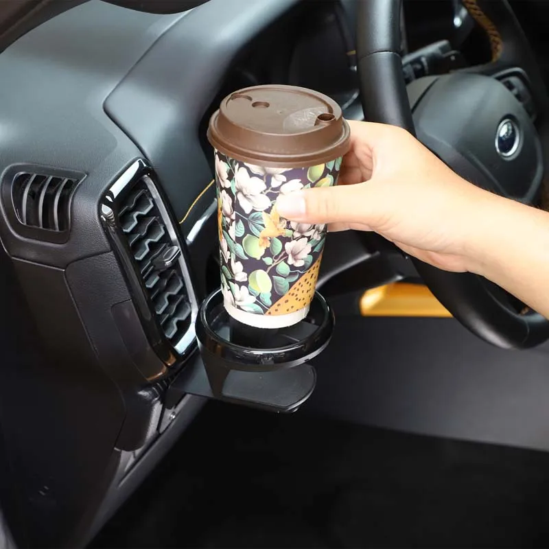For Ford Ranger T9 2023-2024 Carbon Steel Car Left Side Air Conditioning Vent Below Cup Holder Beverage Interior Car Accessories