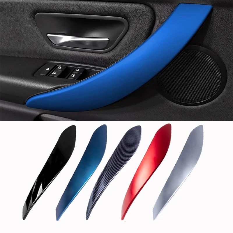 Car Door Handle Cover For BMW F30 F80 F31 F32 F33 F34 F35 F36 3 4 3gt Series 2012-2018 Carbon Look Outer FrameTrim Replace