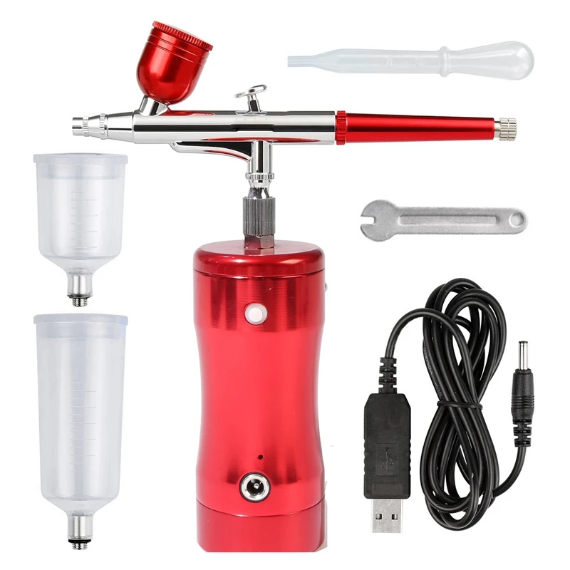 Airbrush Mini Air Compressor Kit For Makeup, Cake Decoration, Cookie, Mode, Makeup