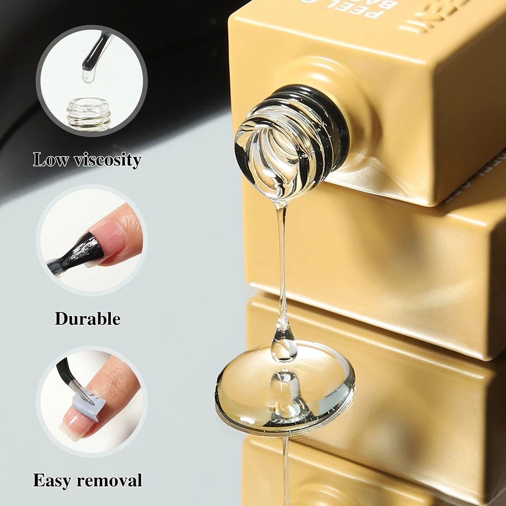 Vendeeni TPO HEMA FREE Easy Peel Off Base Coat Gel Nagellack No Need Remover UV Soak Off Gel Lack Protect Nail Water Gel