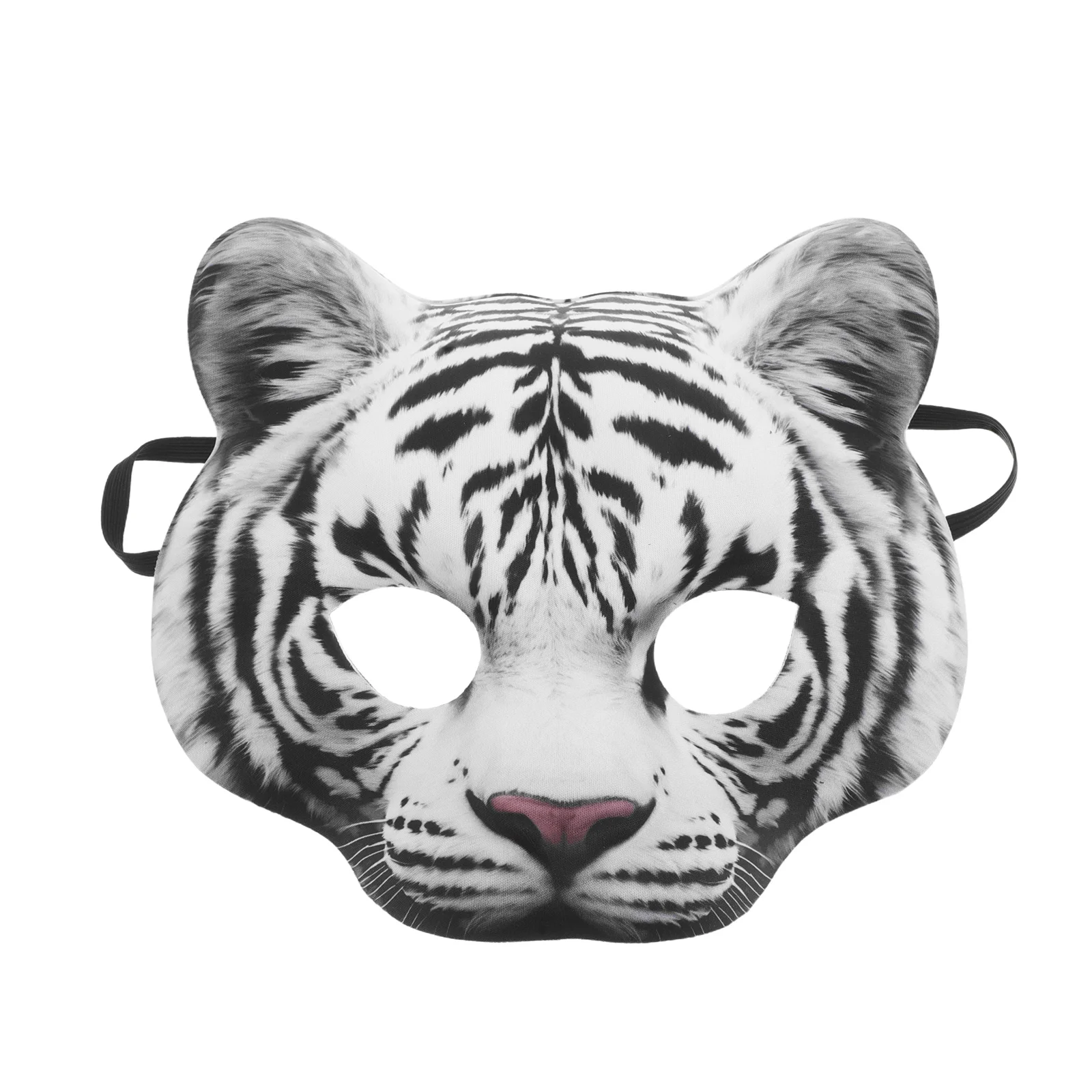 

Mask Simulated Tiger Animal Cosplay for Masquerade Masks Adults Prom Carnival Half Face White Party Man