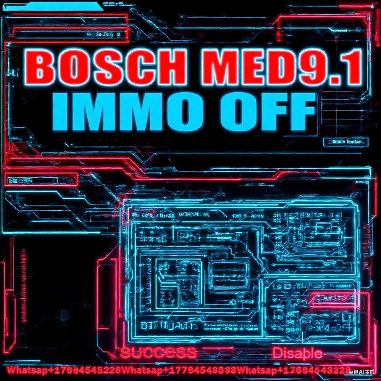 

Bosch MED9.1 IMMO OFF ECU EEPROM/ FLASH Инструмент Bosch Engine Disable IMMO Change VIN ECU Информационный калькулятор чеков
