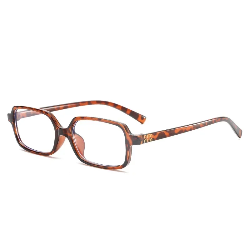 Black Square Small Frame Myopia Glasses Anti Radiation and Anti Blue Light Ultra Light Myopia Glasses Prescription 0 To -4.0