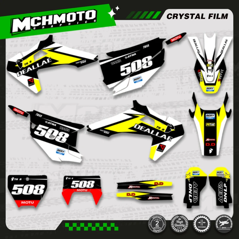 

MCHMFG Custom Team Graphics Decal Stickers Kits For Husqvarna 150 200 250 350 450 500 TC FC 2019 2020 2021 TE FE 2020 2021 2022