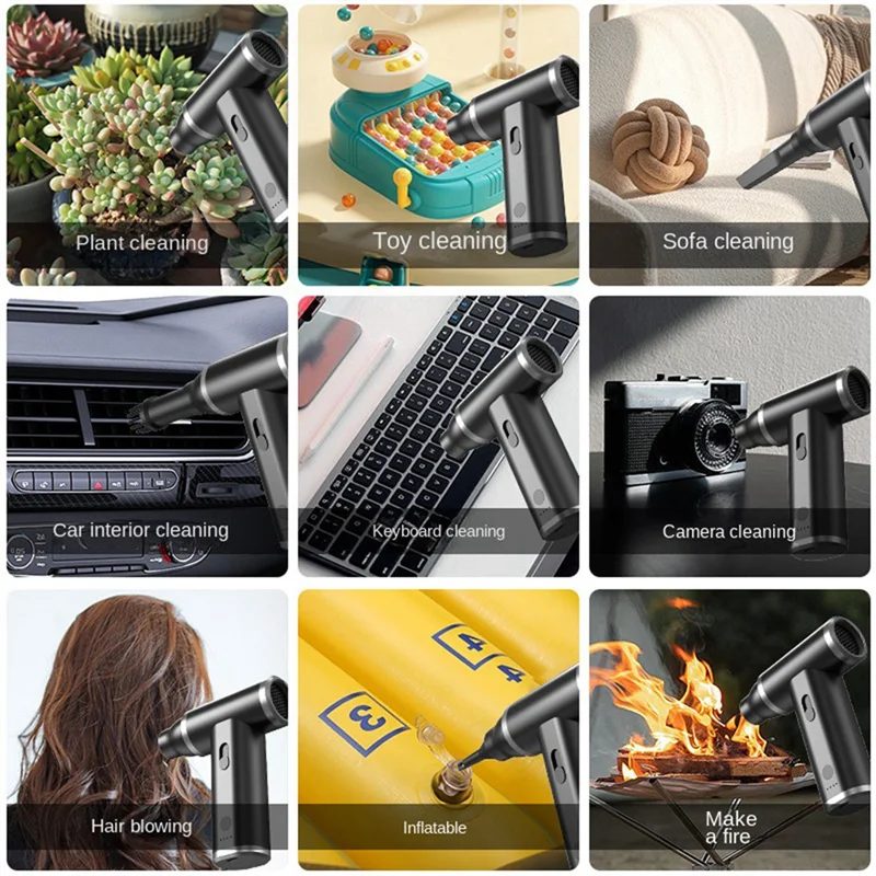 

Latest Dust Blower Violent Fan High Power Vacuum Cleaner For Car Home Computer Keyboard Cleaning 1Set