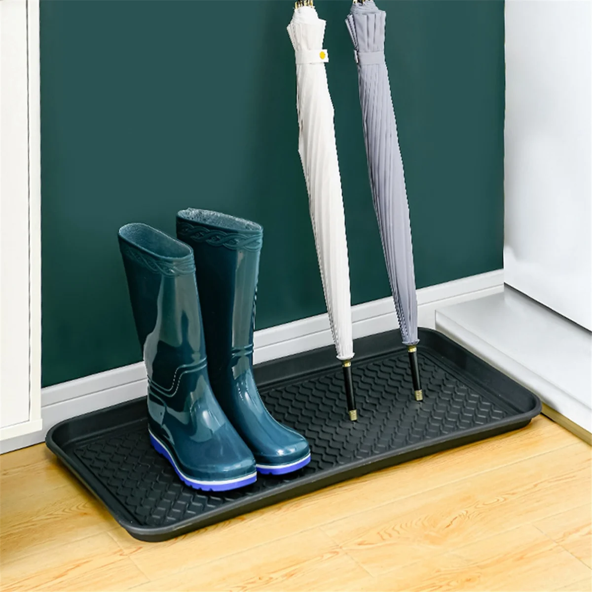

Shoe Drip Tray with High Rim (76.2 X 38 X 3.1 cm) Shoe Rack, Waterproof Shoe Tray,Shoe Mat for Outdoor, Garden Black HGC