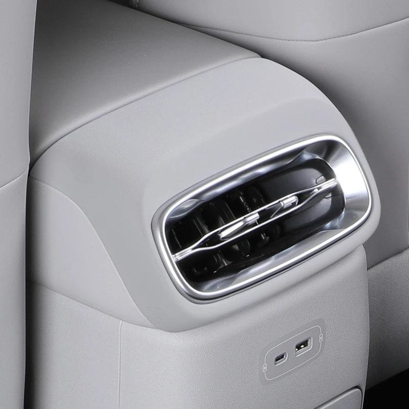 For Leapmotor B10 Back Row Air Outlet Top Frame Leather Original Car Color Decorative Anti Dirty Protection Frame Accessories