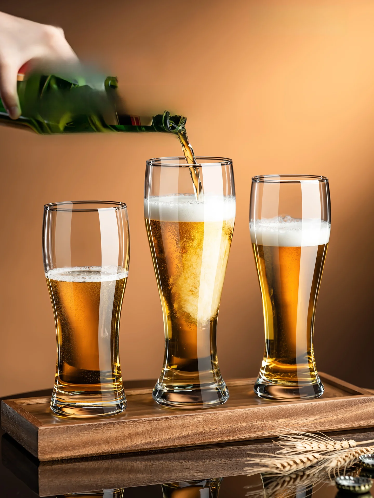 Large Capacity Beer Mug Wheat Beer Pint Glass Home Brew Beer Cup 500ml Big Size Premium Beer Glass Trendy Cold Drink Cup