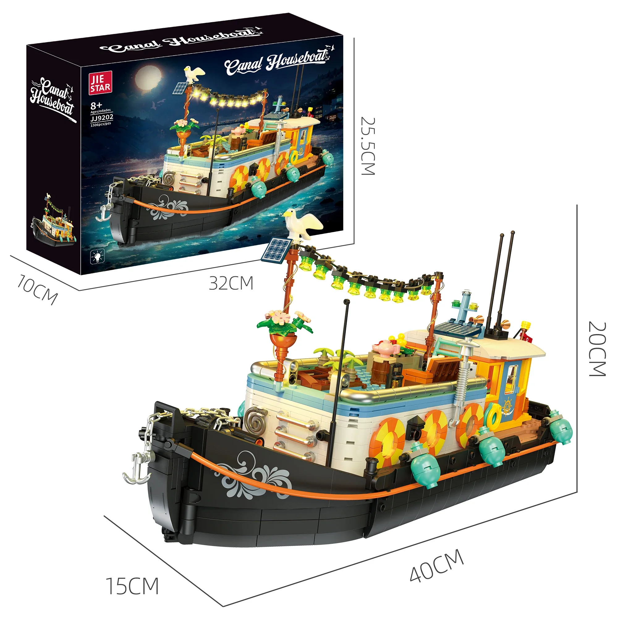 

Конструктор «Дом-лодка» с LED-подсветкой, креативная модель-подарок для взрослых и подростков