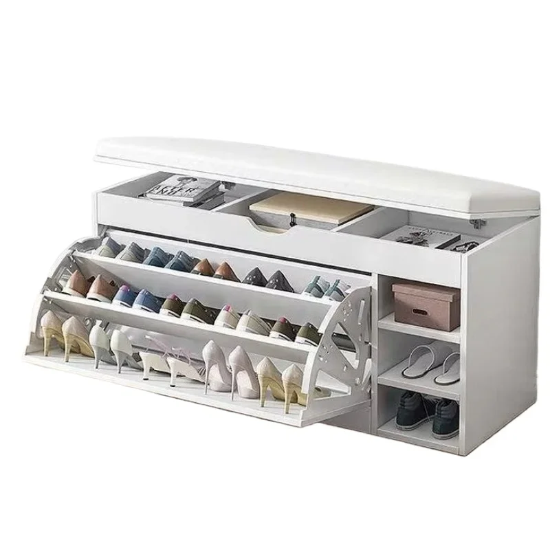 Sample new design new thin storage rack corridor foyer indoor tipping bucket shoe cabinet