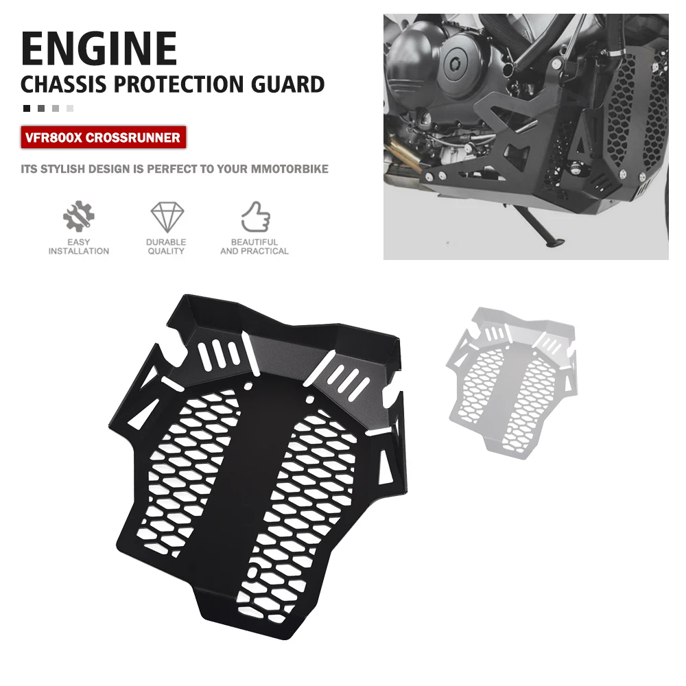 

For HONDA VFR800X Crossrunner 2016-2020 Engine Base Splash Chassis Guard Lower Bottom Skid Plate Web Belly Pan Protection Cover