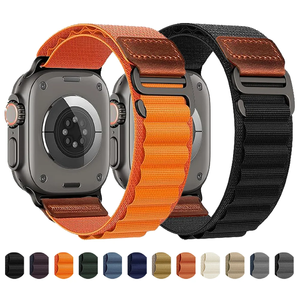 Alpine Loop Strap For Apple Watch Bands 46mm 44mm 45mm 40mm 41mm 42mm Bracelet iWatch Series 11 10 9 SE 8 7 6 5 4 Ultra 3 2 49mm