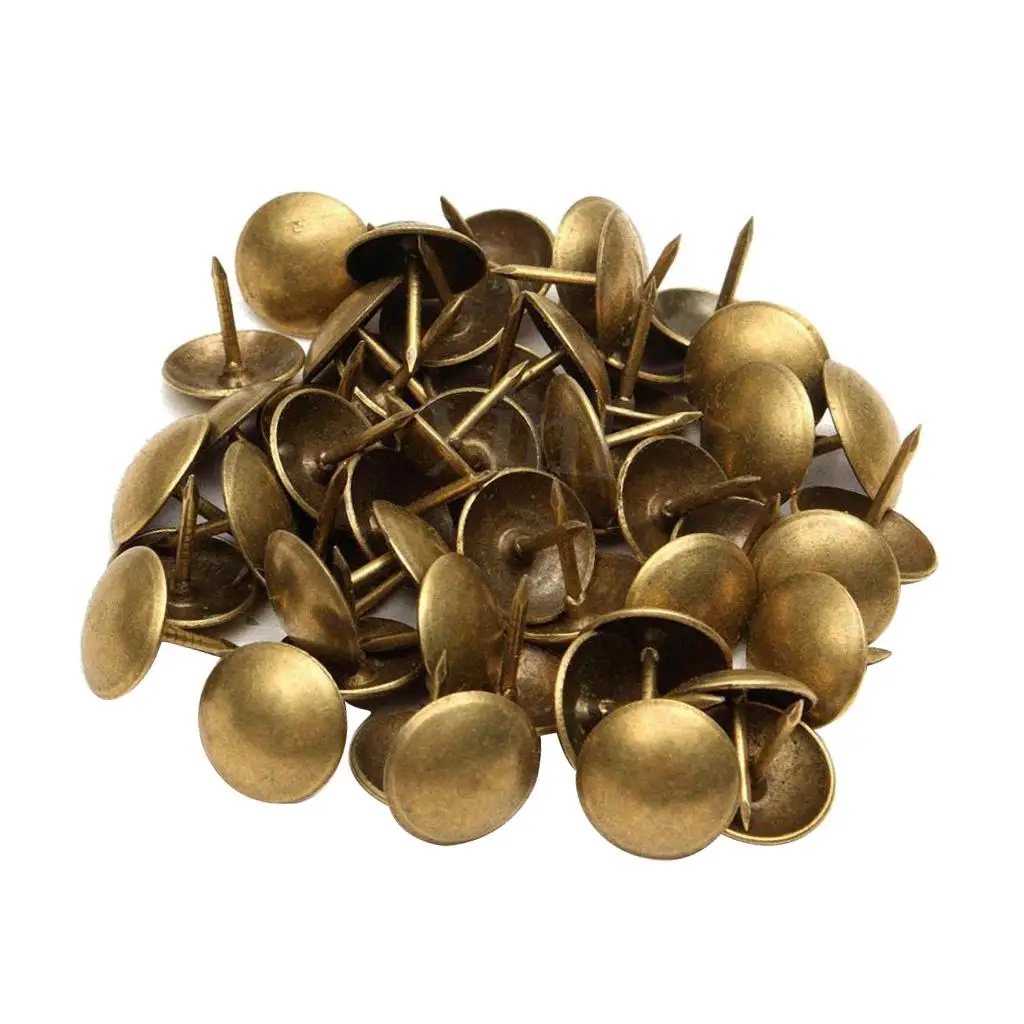 Upholstery Stud Bronze Iron Nail Decorative Furniture Pins Thumb Tacks for DIY Wood Decor