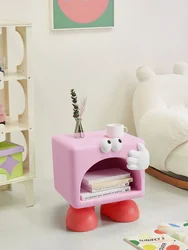 Creative little monster kids bedside table boys girls cute bedroom bedside table household small cabinet storage