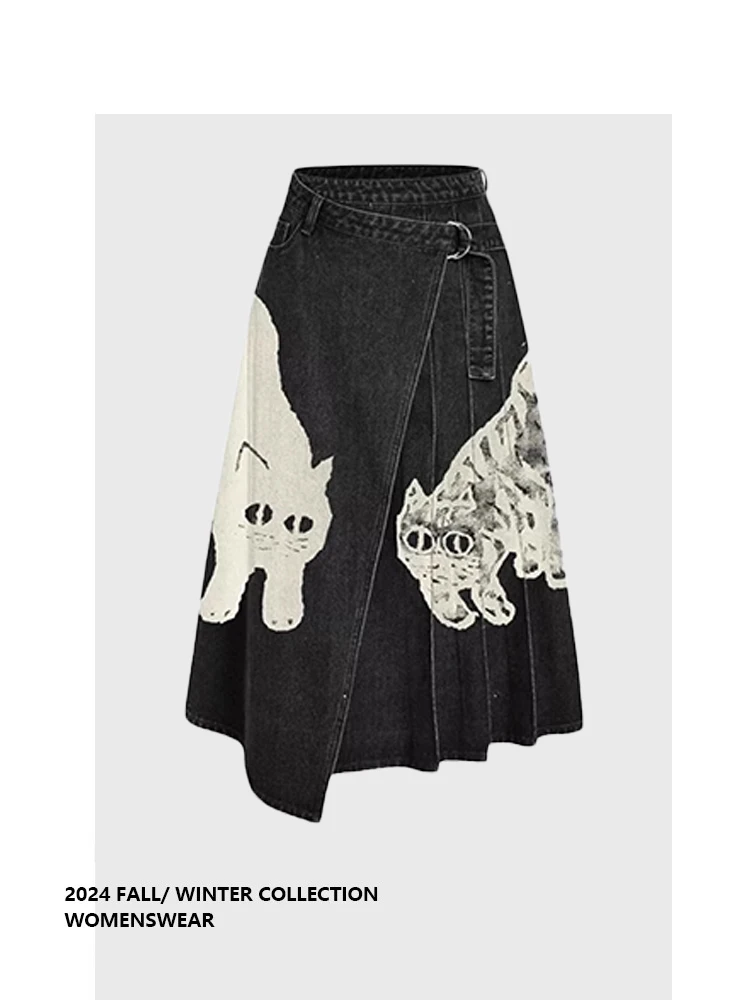 

Forever 21 Sweet Cool Print Halter Neck Dress High Waist Slim Fit Casual Denim Skirt Women's plus Size Summer Fashion