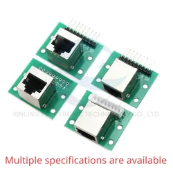 1Pcs RJ45 Adapter Board To XH2.54 Modular Ethernet Connector Adapter Network Interface + Breakout Board + Pin Header