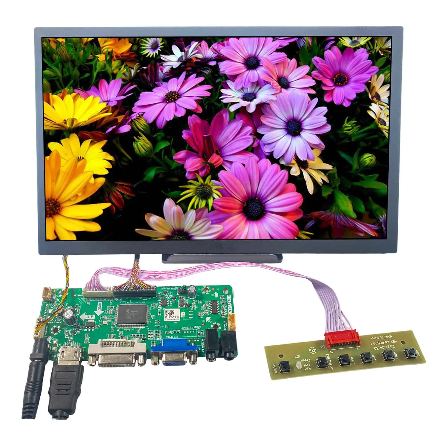 

HD MI DVI VGA Audio Control Board 11.6" TM116VDSP03 1920x1080 1000nit LCD Screen