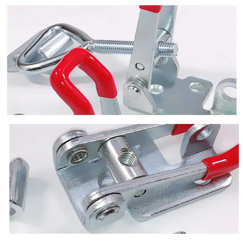 2pcs Toggle Latch Catch Toggle Clamp Adjustable Cabinet Boxes Lever Handle Lock Hasp For Sliding Door Furniture Hardware