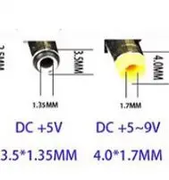 Cabo de carregamento usb para dc 3.5mm, cabo de alimentação usb a macho para conector de 3.5 jack 5v adaptador de carregador para usb hub