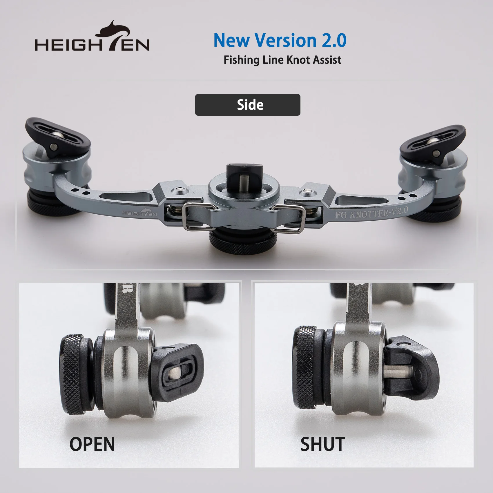 HEIGHTEN Fishing Line Knot Assist Machine Knotting GT FG PR Wire Fishing Bobbin Winder Line Wire Device Connector Accessories