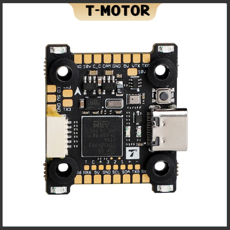 T-MOTOR DUAL BEC H7 MINI FC Flight Controller Bidirectional Dshot600 3-6S STM32H743 20x20mm for RC FPV Racing Freestyle Drones