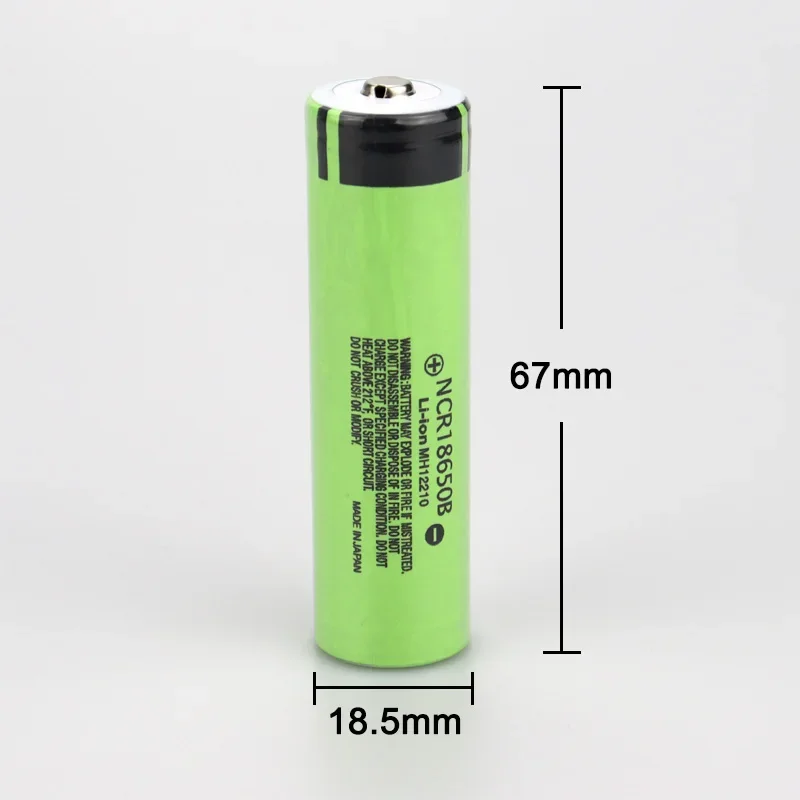 18650 Литий-ионный аккумулятор большой емкости 3400 мАч NCR18650B для фонарика на лбу