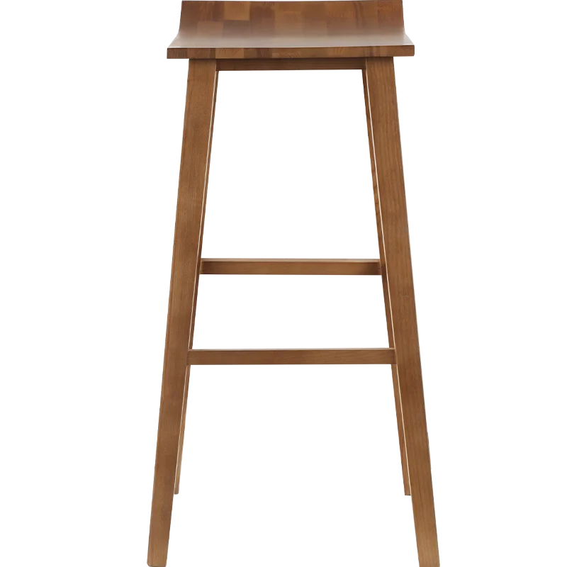 

Pure solid wood bar stool Modern simple coffee bar chair stool Milk tea bar stool