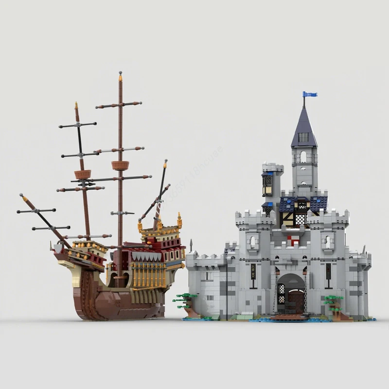 

3712 шт. MOC Средневековый замок Carrack Альтернативные сборки Bundle x Creator 3in1 Модель Строительные блоки DIY Детские игрушки Рождественские подарки